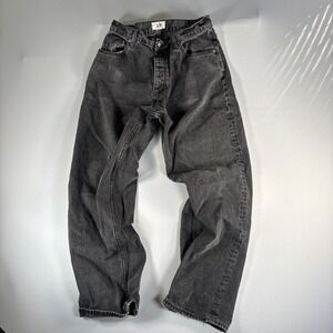 Eytys Benz Jeans Mens 34x33 Stone Black Button Fly Baggy Streetwear Hip Hop READ